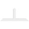 Ekena Millwork Portland Architectural Grade PVC Gable Bracket, 72"W x 33"H x 6"D x 6"F, 11/12 Pitch GBP072X33X0606POR00 - alternate 3